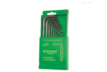 9PCS. HEX ALLEN KEYS - SHORT PATTERN- CRV (EAK-2403)
