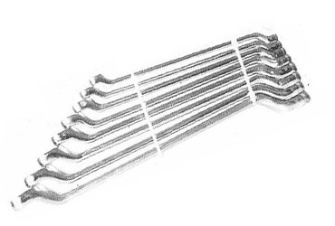 HEXAGONAL RING SPANNERS - SHALLOW OFFSET - JUMBO SIZE - CRV